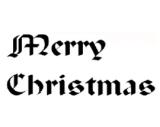 Schriftzug Merry Christmas