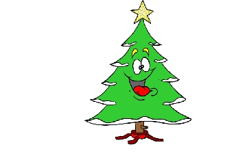 Lachender Weihnachtsbaum