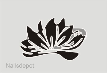 Airbrush Blüten Schablone 15