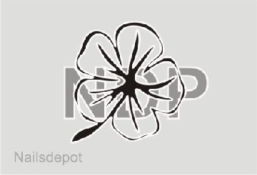 Airbrush Blüten Schablone 30