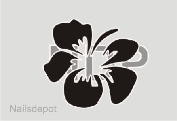 Airbrush Blüten Schablone 34