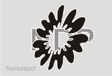 Airbrush Blüten Schablone 61