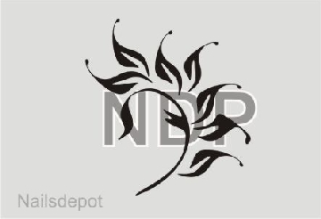 Airbrush Blätter Schablone 1