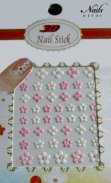 3 D Glitternailsticker rose