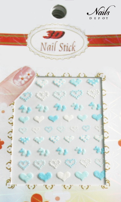 3 D Glitter-Nailsticker