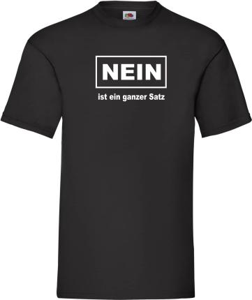 Nein Shirt 2 schwarz