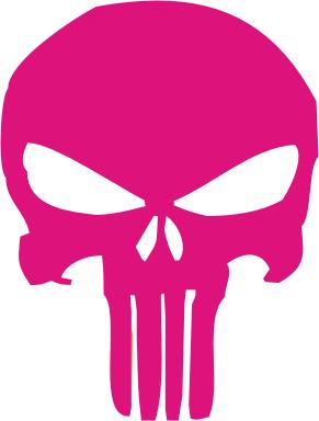 Punisher Sticker Pink Punisher Sticker Pink